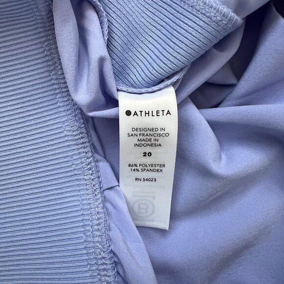 EUC Athleta Brooklyn Ankle Pant Side Stripe Periwinkle Sz 20 - Picture 10 of 11